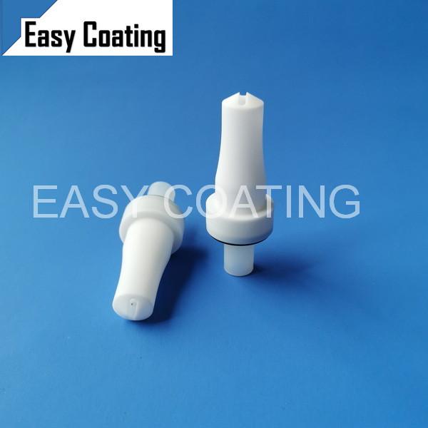 Abrasion powder painting guns spray flat jet nozzle + electrode holder set