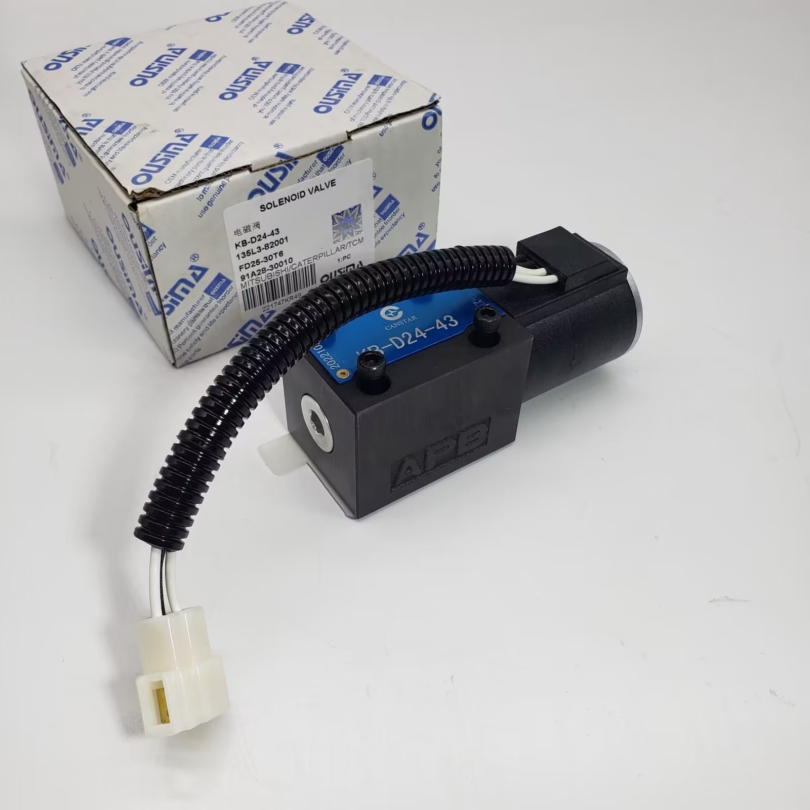 KB-D24-43 Excavator Solenoid Valve 135L3-82001 FD25-30T6 91A28-30010 For MITSUBISH TCM