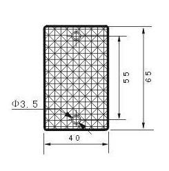 Photoeectric retro-reflection sensors' rectangular type reflector card