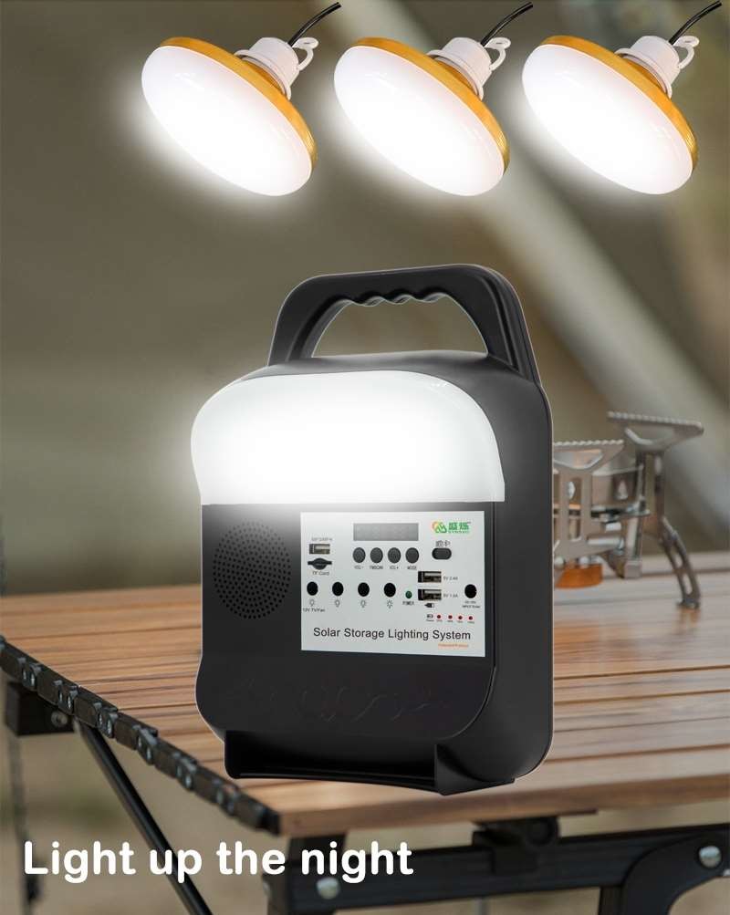 Rechargeable Solar Camping Lamp Light LED Bulb Portable Work Emergency USB Outdoor