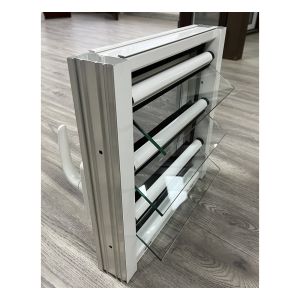 China Customizable Aluminum Glass Louver Window with Adjustable Ventilation on sale