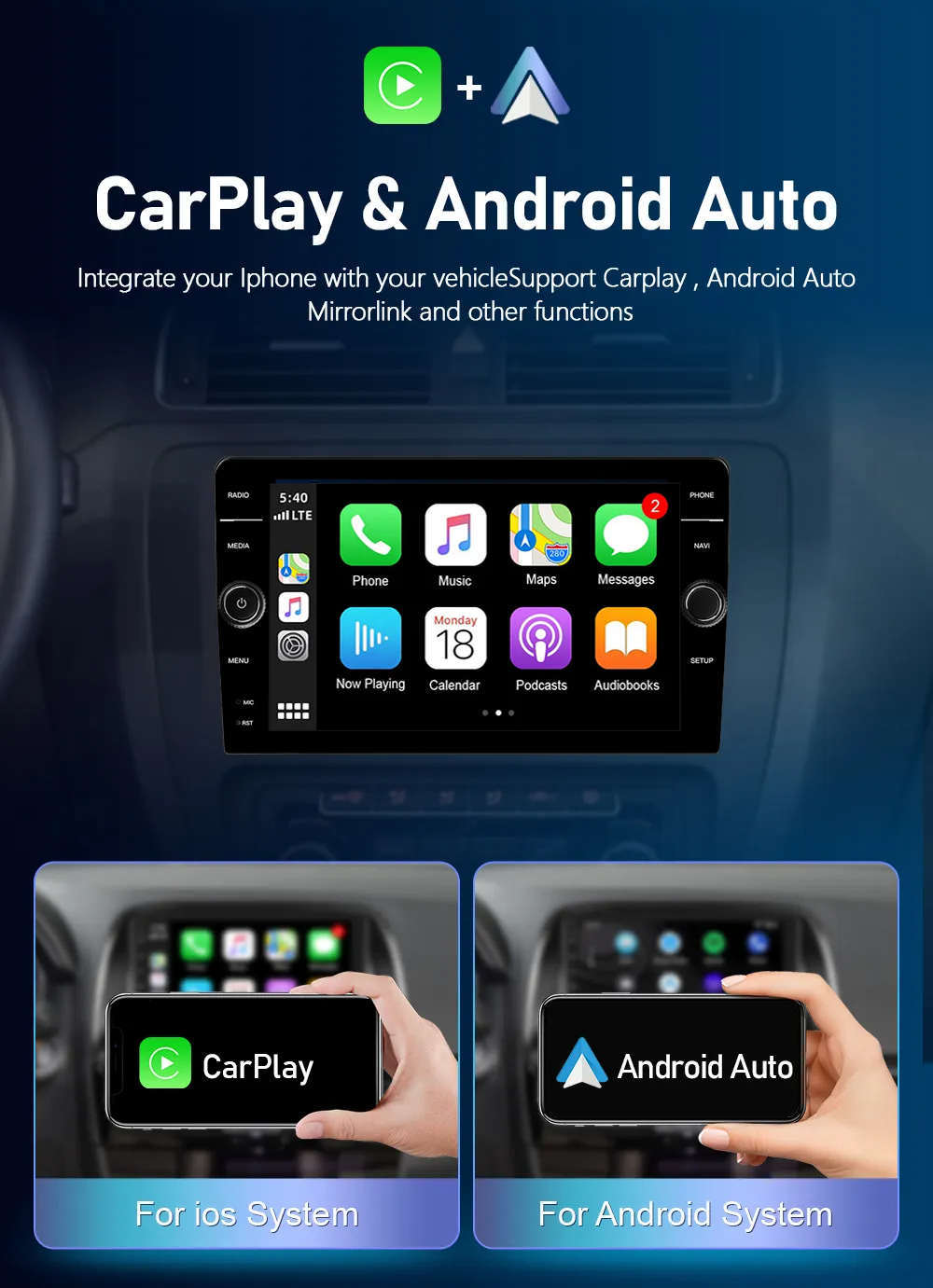8" Android 11 GPS Navigation Car Stereo for Mazda BT50 2012-2018 Multimedia Player Unit Carplay WIFI 2 32GB