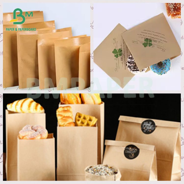 Smooth Uncoated 40grs 50grs Food Safe MG brown Kraft Paper Roll