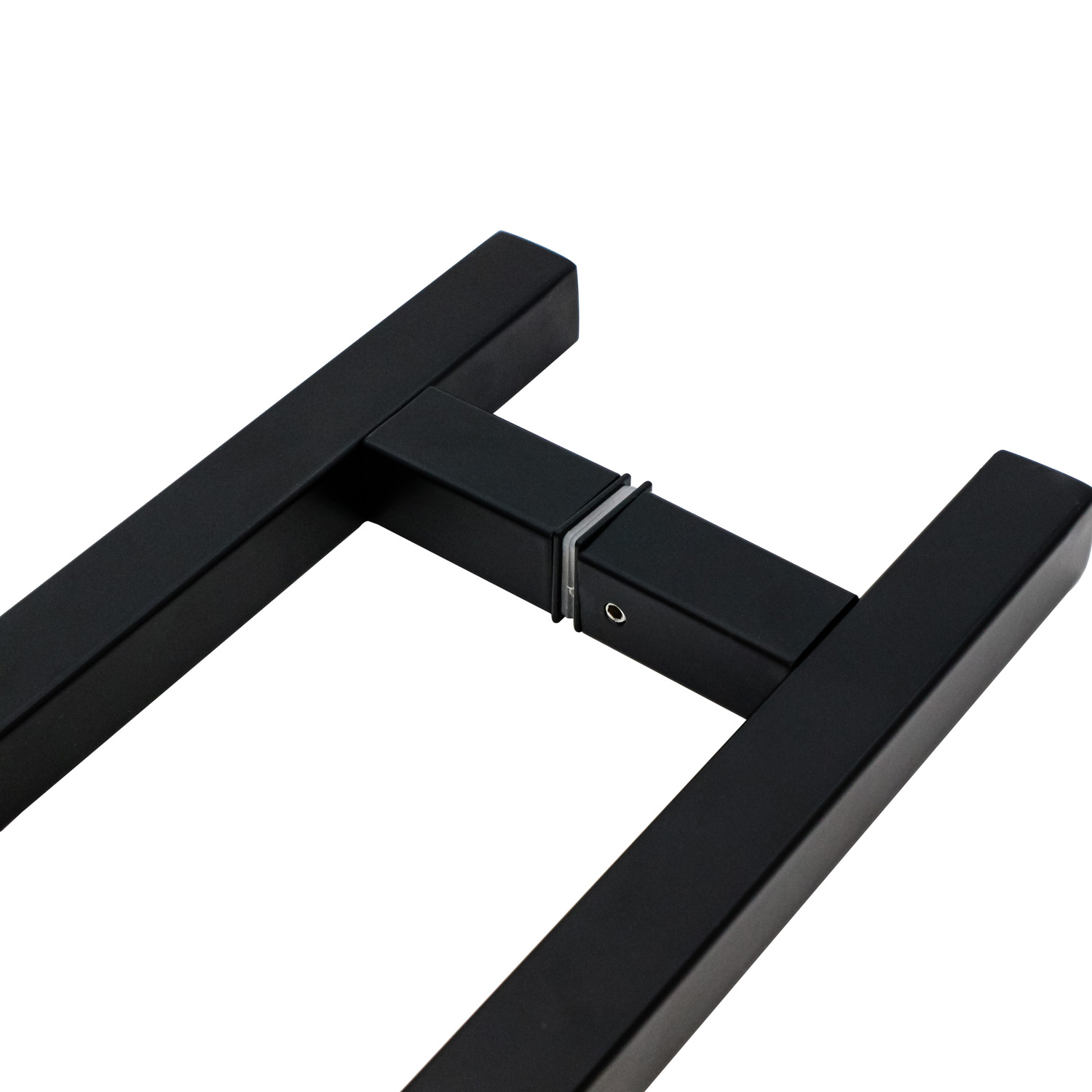 Silver Square Stainless Steel Shower Glass Pull Door Handle with Modern Design Style