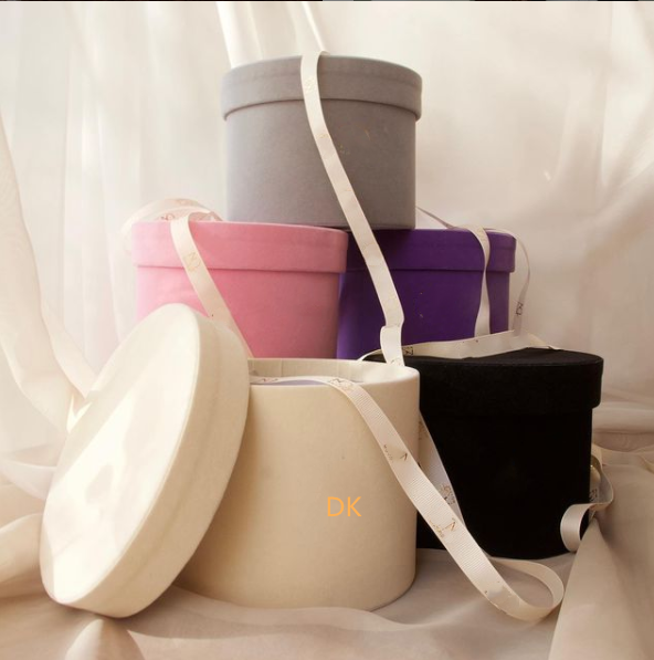 Round Floral Cylinder Boxes Custom Order Accepted for 20*15CM Flower Arrangements