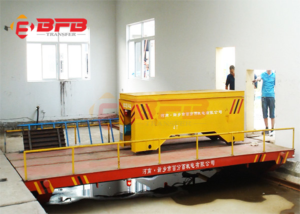 5t Electric Side-Dump Transfer Trolley On Rails