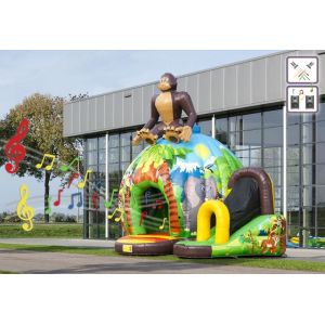 Customized Fun Jungle Inflatable Bouncer Monkey Inflatable Jumpers