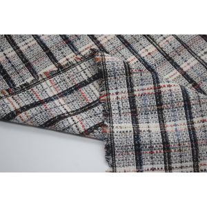 In Stock Yarn Dyed 100 Polyester Fragrant Breeze Tweedy Fabric for Women's
