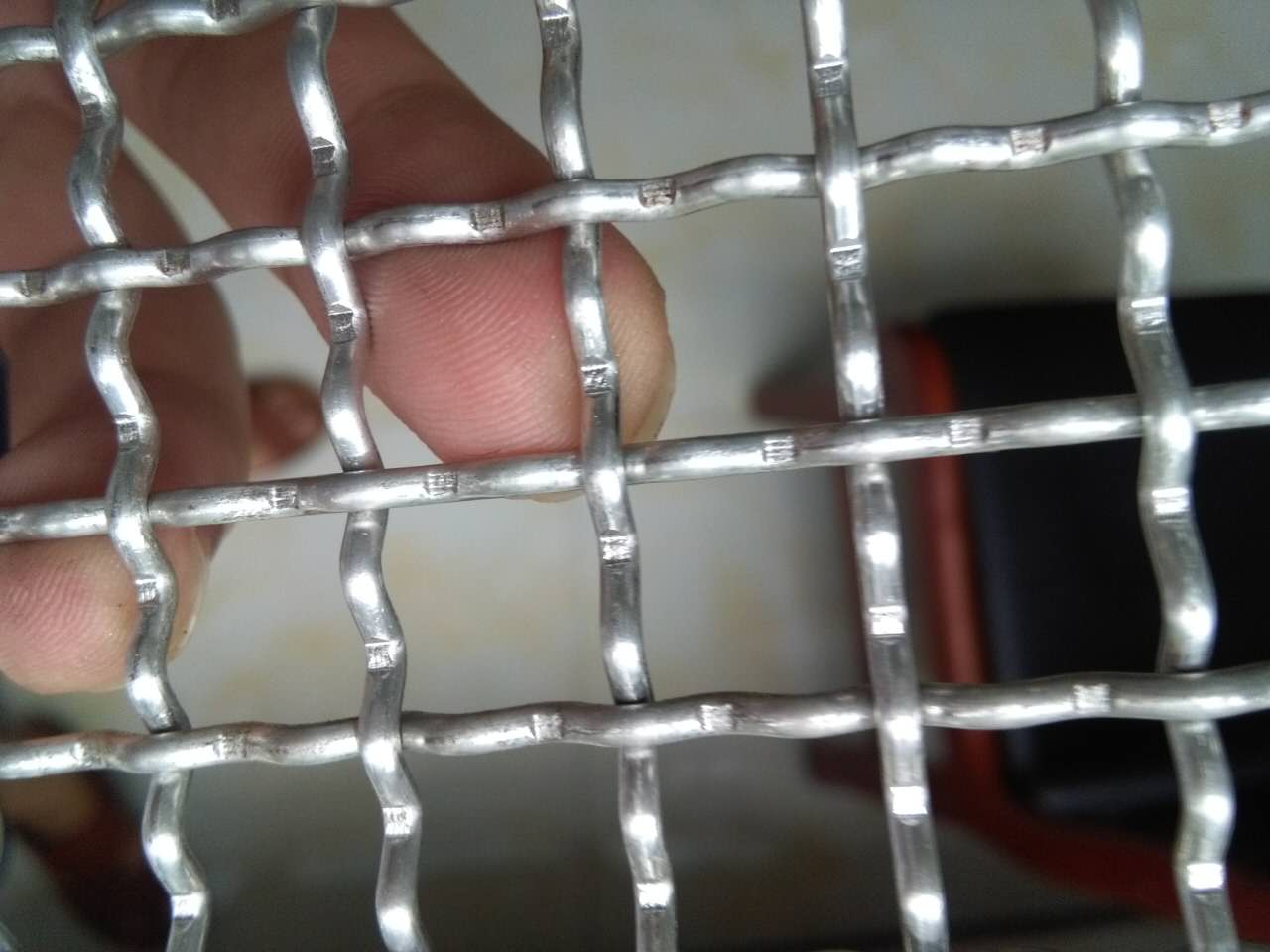 aluminum crimped wire mesh