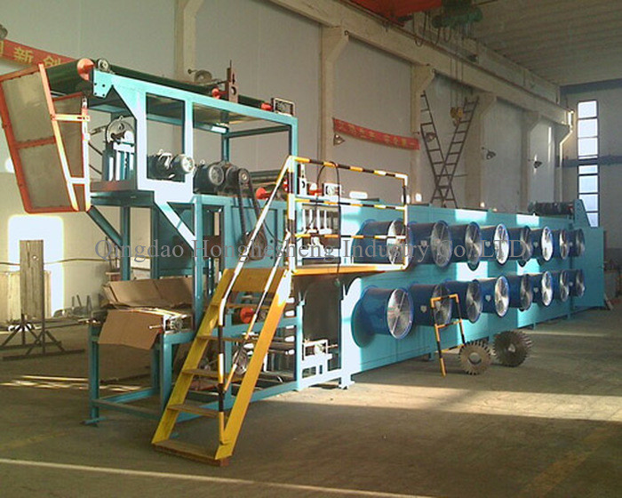 HHS 5m/Min To 25m/Min Batch Off Cooler Conveyor Belt Rubber Sheet Cooling Machine