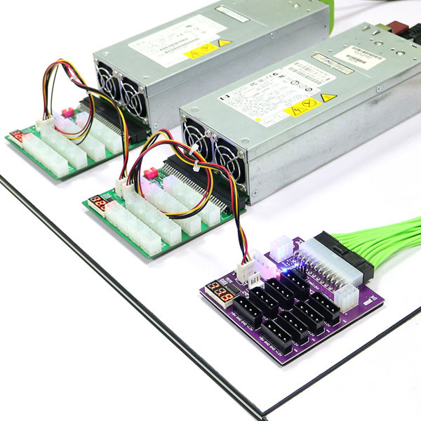 CHIA Mining ATX Power Supply Breakout Board With 4 Pin And 6Pin Power Connector
