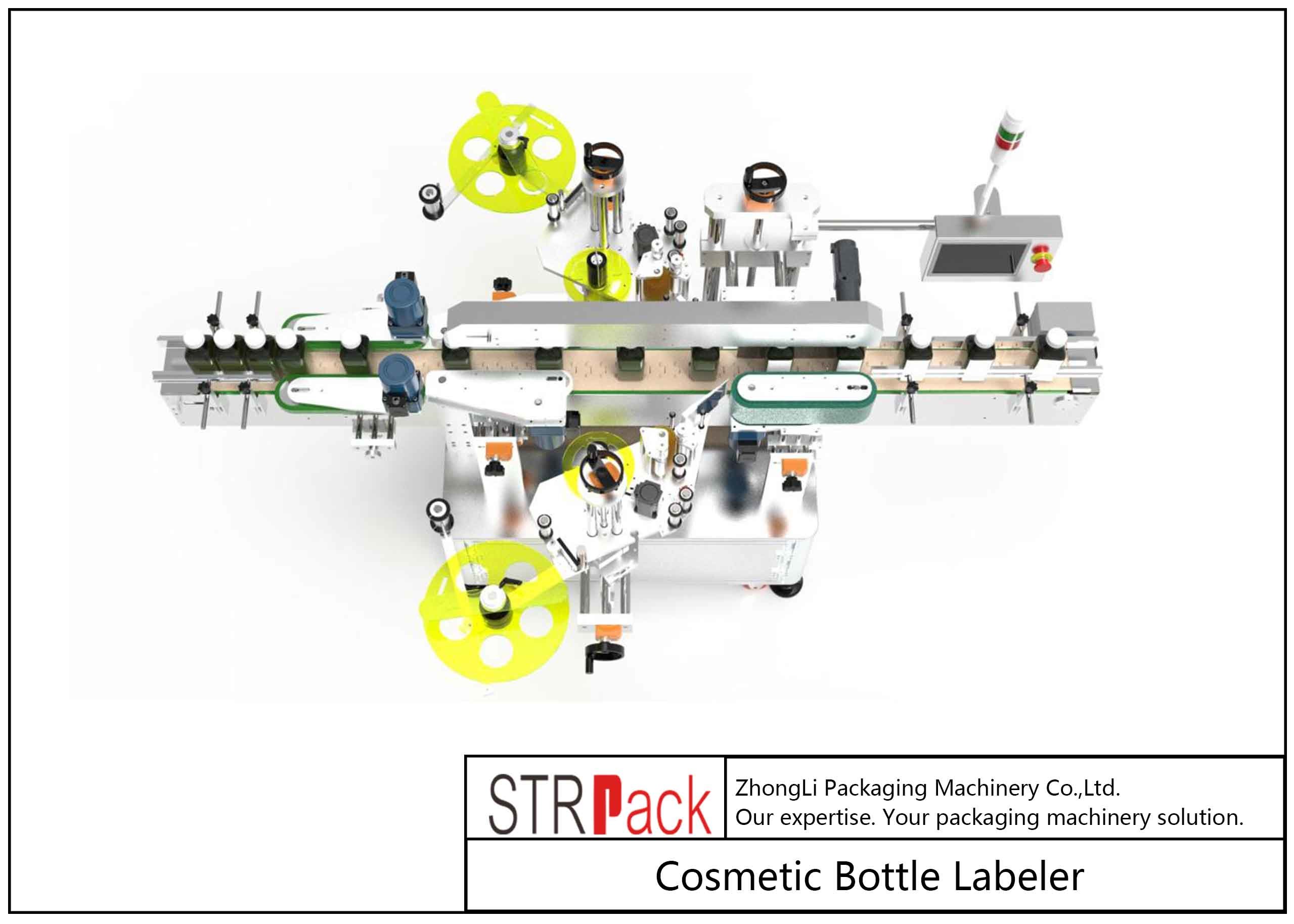 High Precision Double Sides Juice Bottle Labeling Machine With Advanced Technology
