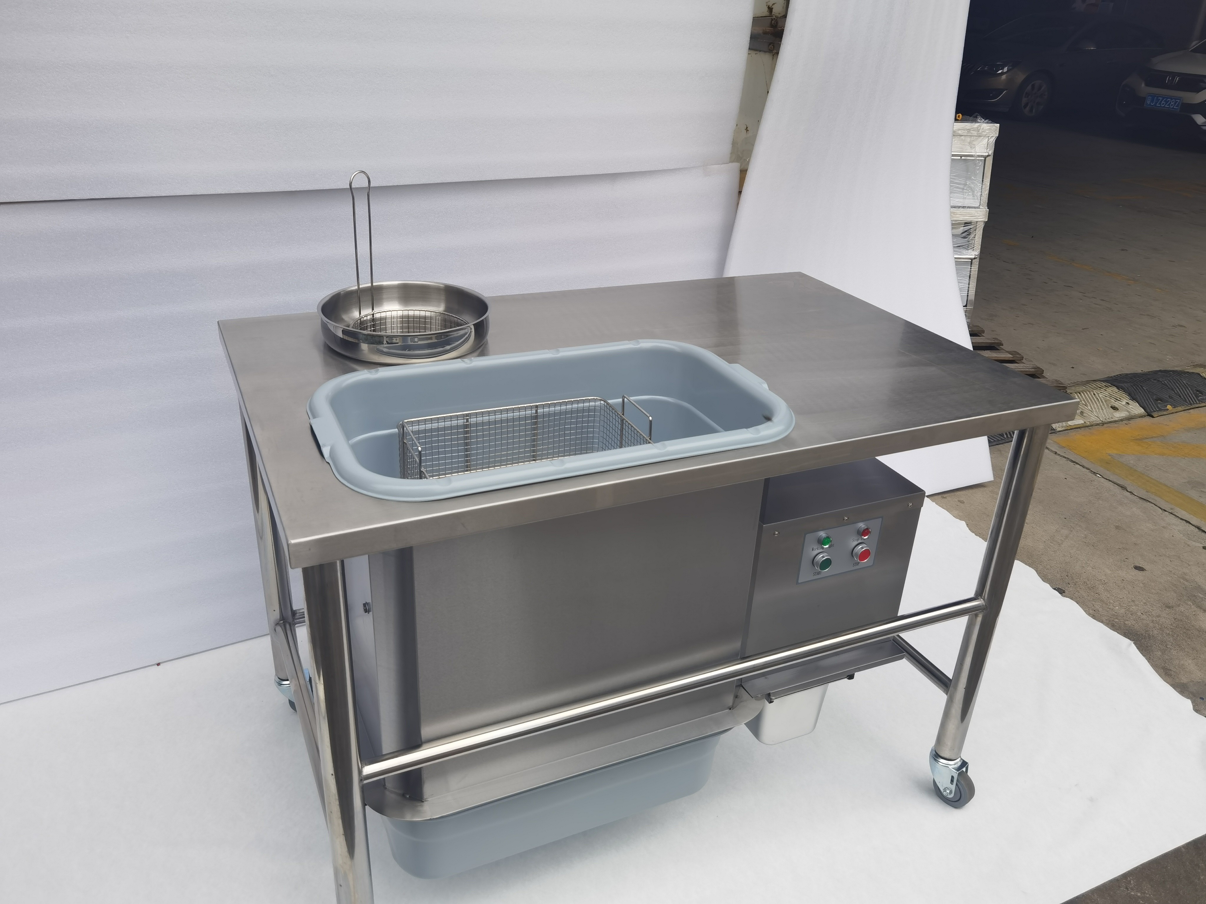 Breading Table 304SUS Automatic Commercial Electric Chicken Breader Table