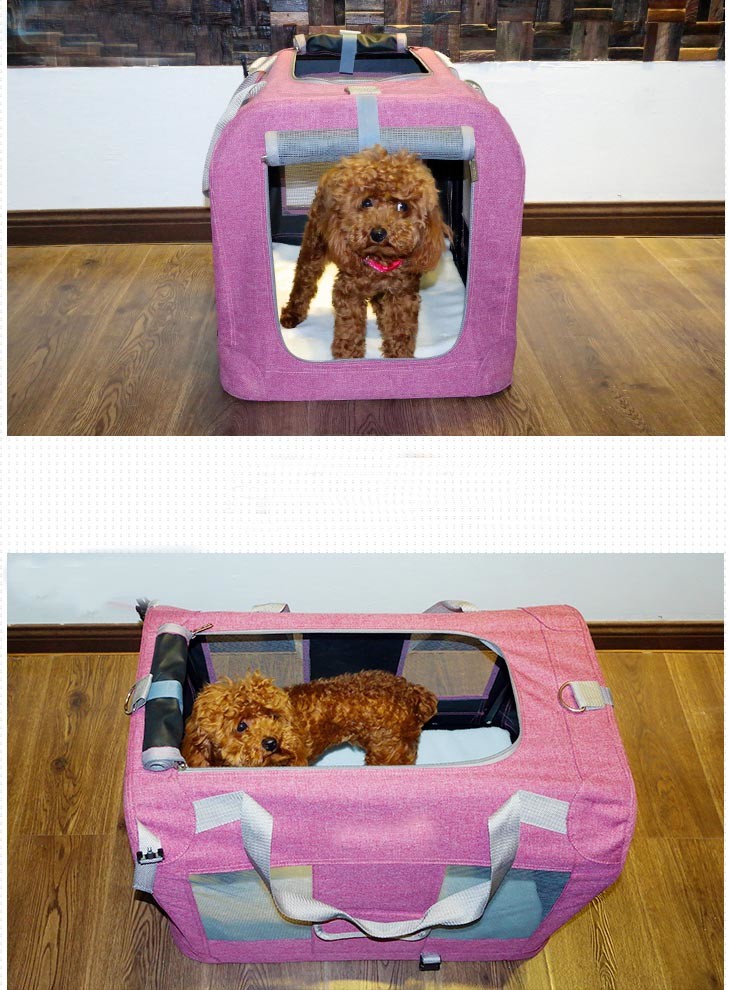 Foldable Breathable Dog Cat Pet Carrier Bag For Travelling