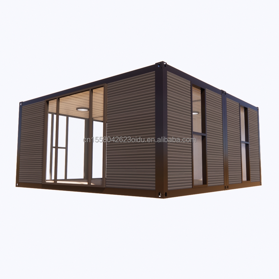 Modern 2 Bedroom Prefab Steel Expandable Container House for Mall Application Customized Color Design