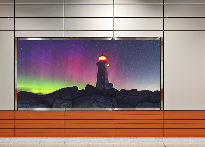 Ultra Wide Viewing Angle Indoor Led Displays Signs Wall Mounted Type Install
