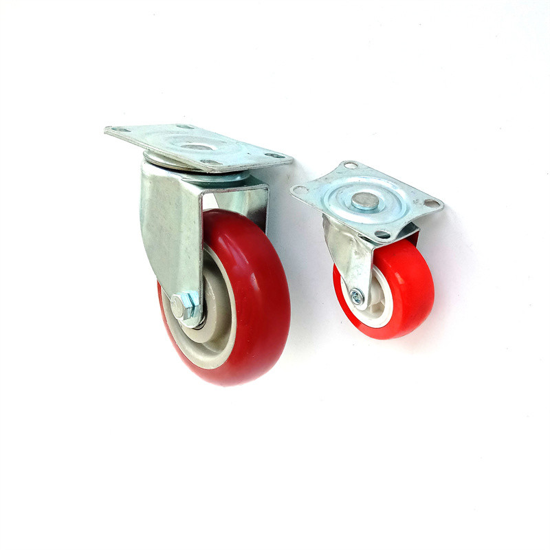 Plastic Light Duty Caster Wheels PP Swivel 50mm Castors For Hand Cart