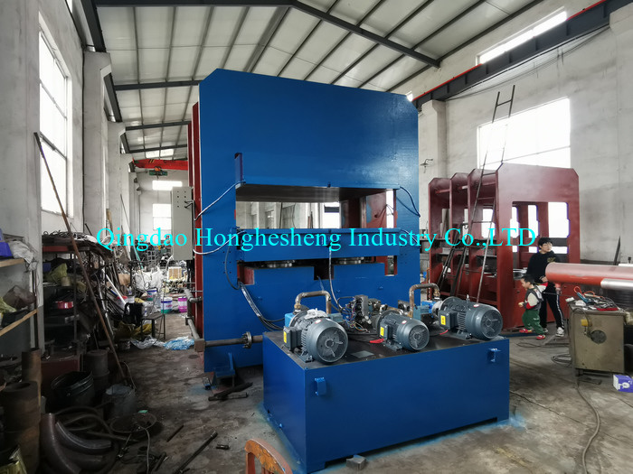2000t Frame Structure Rubber Sheet Vulcanizing Press Machine For Rubber Car Mat