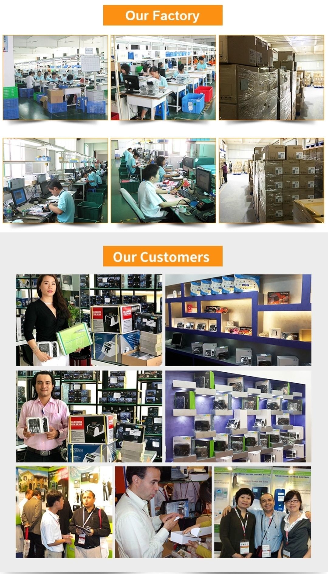 Li Battery Biometric Fingerprint Access Control System Fingerprint Time Attendance Machine