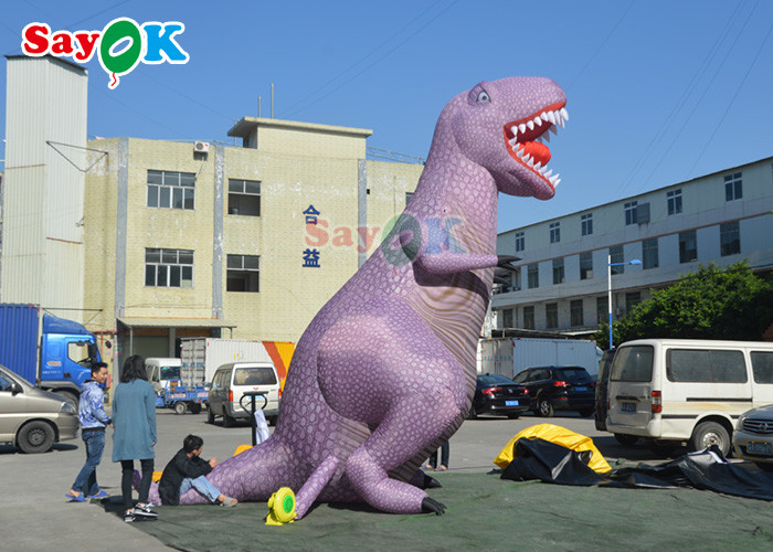 Large Size 5m Inflatable Tyrannosaurus Rex Dinosaur Full Printing