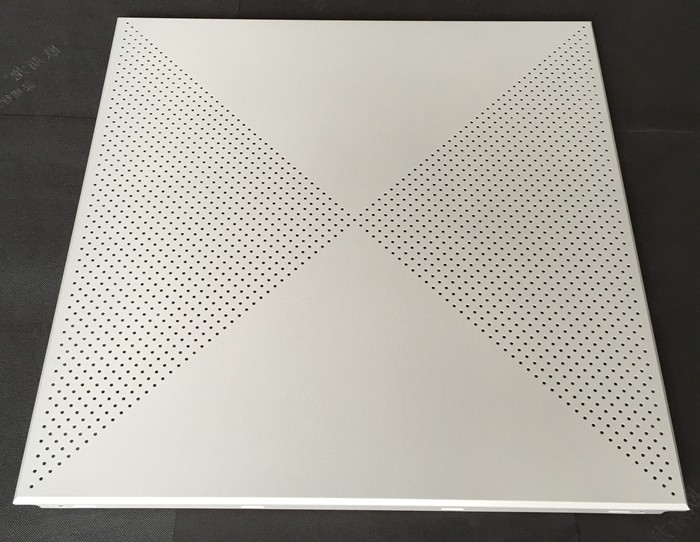 Aluminum / Galvanized Steel 3.0mm Perforated Metal Ceiling With Beveled Edge