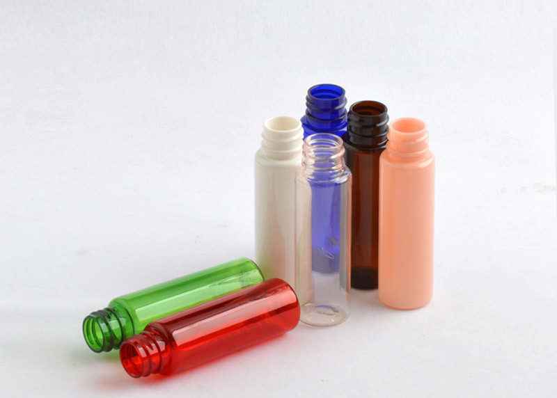 No Leaking Empty Plastic Pump Bottles 30ml Aluminum Press Caps Multi Colors