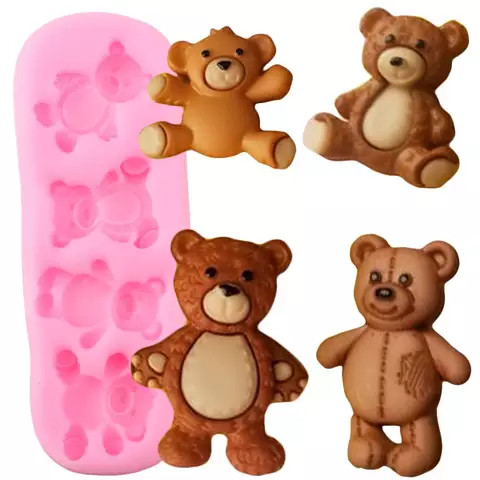 4-6 hrs Curing Time 30-40 min Working Time 10 Shore A Platinum Silicone Rubber for Bear Cookie Mold
