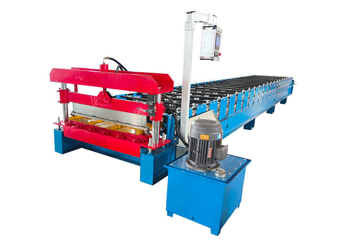 0.2-0.8mm PPGL Metal Roofing Sheet Roll Forming Machine Customized Color