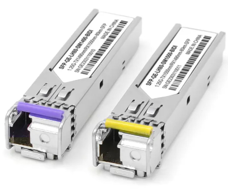 TX1550nm/RX1490nm SFP Fiber Transceiver 1.25G SFP 80km SC Connector BIDI