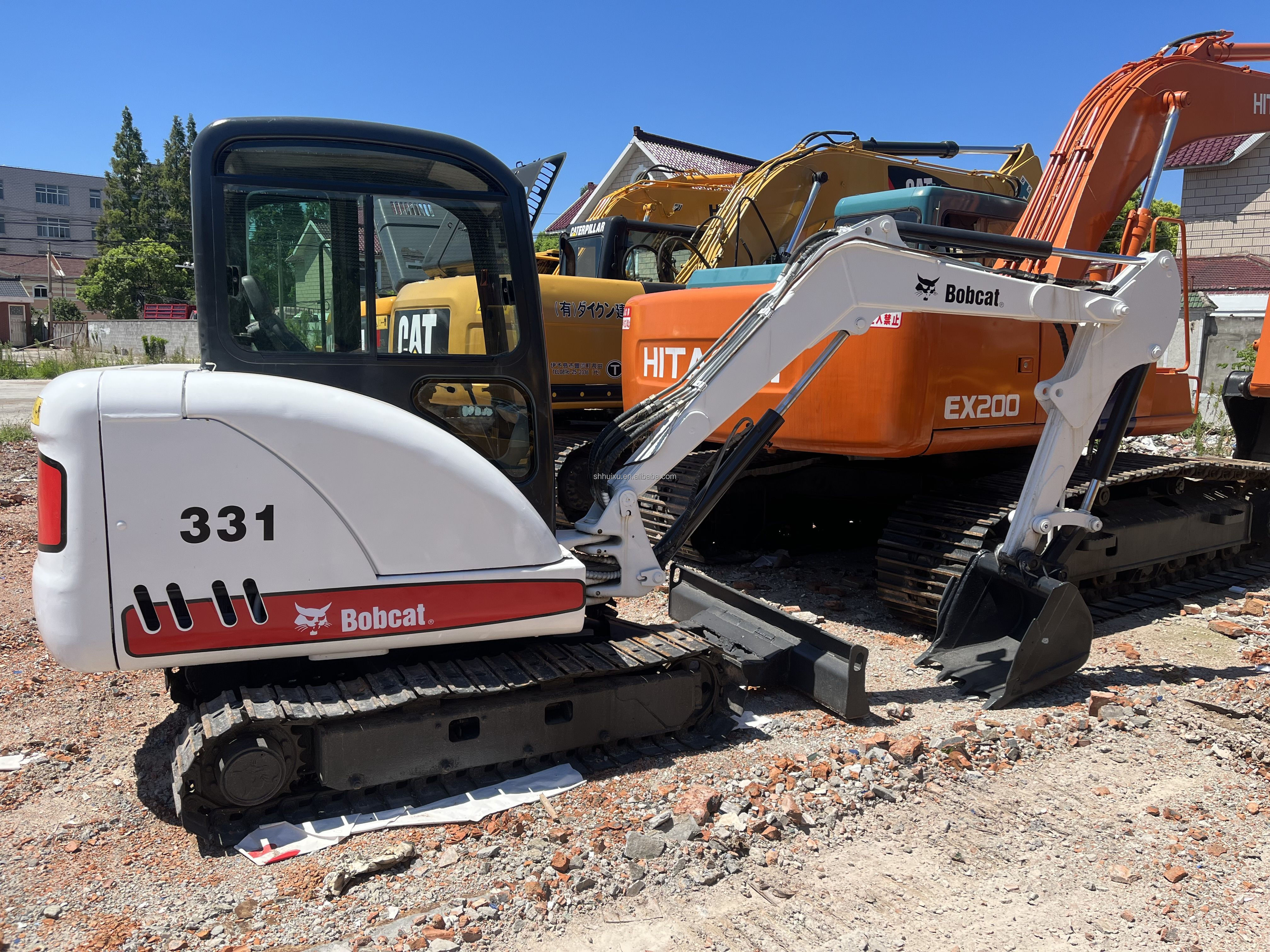 Used Mini Excavator Bobcat 331 Small Used Post Hole Diggers Second Hand Diggers