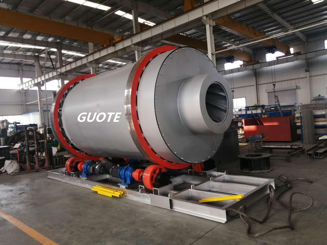 15-18% Initial Moisture Quartz Sand Customized Three Drum Dryer with Video Inspection