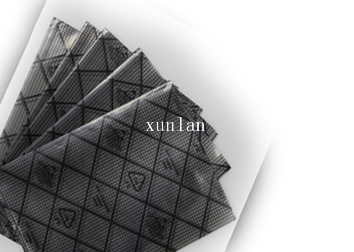 Flat Top Open Conductive Grid Bag , Black Mesh Resealable Anti Static Bags