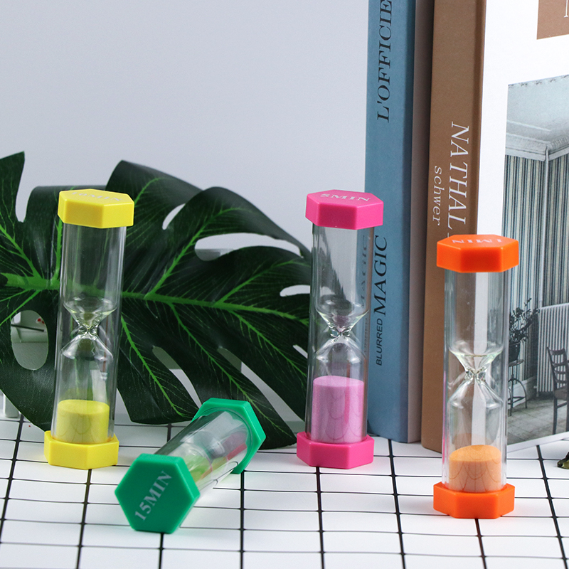 Blown Plastic Hourglass 30 Seconds 2 Minute Sand Timer