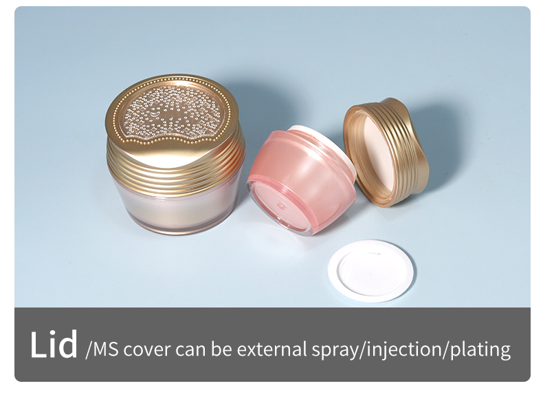 MS Skincare Acrylic Bottles 50g 100ml / 200ml Face Serum Bottle With Acceptable Customer ' S Logo