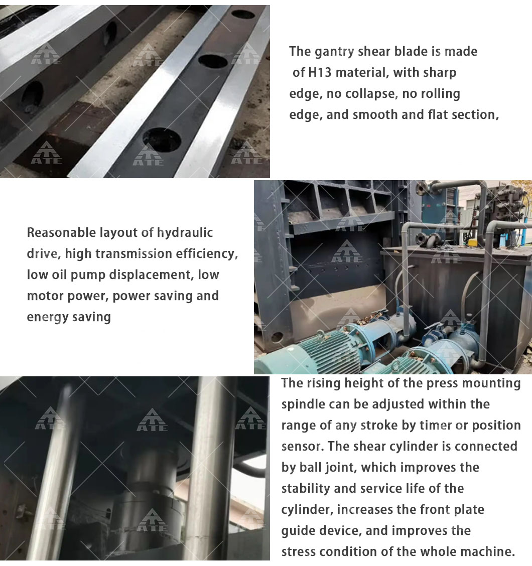 Gate Type Hydraulic Shearing Machine Gantry Shear For Cutting Metal Plate