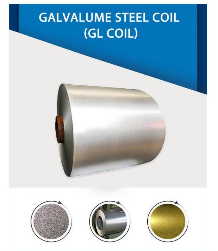 JIS G3321 Aluminium 55% Aluzinc Steel Coil Galvalume 0.43mm 0.5mm