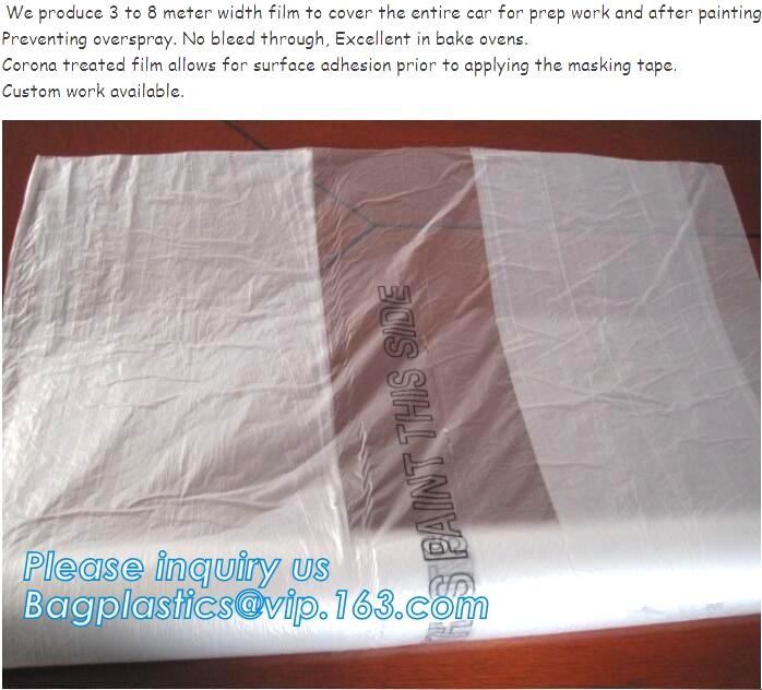 make to order painter drop dust sheet,dust proof transparent dust sheet cover made in china, transparent plastic cover s