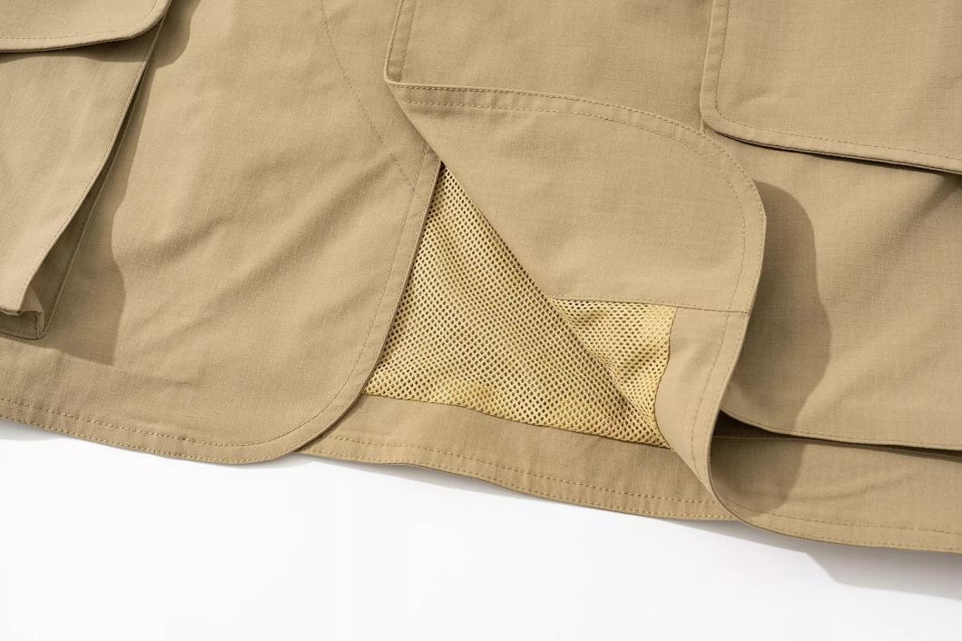 Vintage Fall Fashion Multi Pocket Solid Casual Cargo Sleeveless Vest