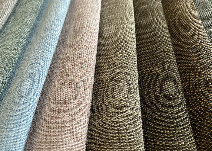 Woven Linen Plain Fabric Furniture Cover Polyester Upholstery Fabric