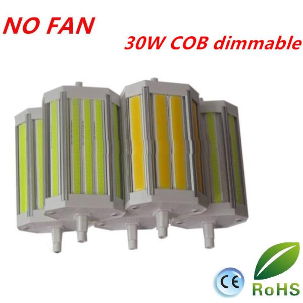 Dimmable 30W 118mm COB led R7S lamp NO noise without cooling Fan outdoor