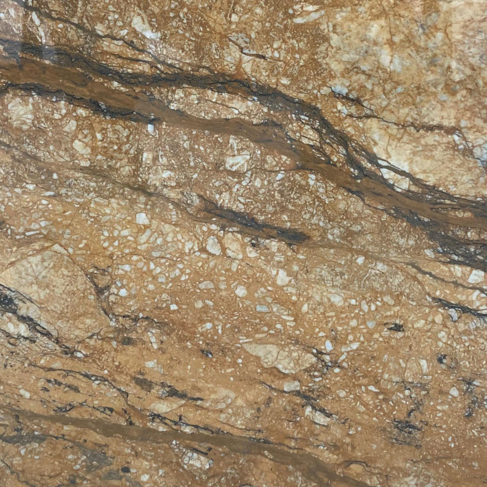 Inside Wall Brown Polished Glazed Ceramic Tiles and Indoor Floor Marble Look Tile For Office 600x600mm