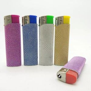 Customization Import Direct Refill Cigarette Electric Lighter with Diamond