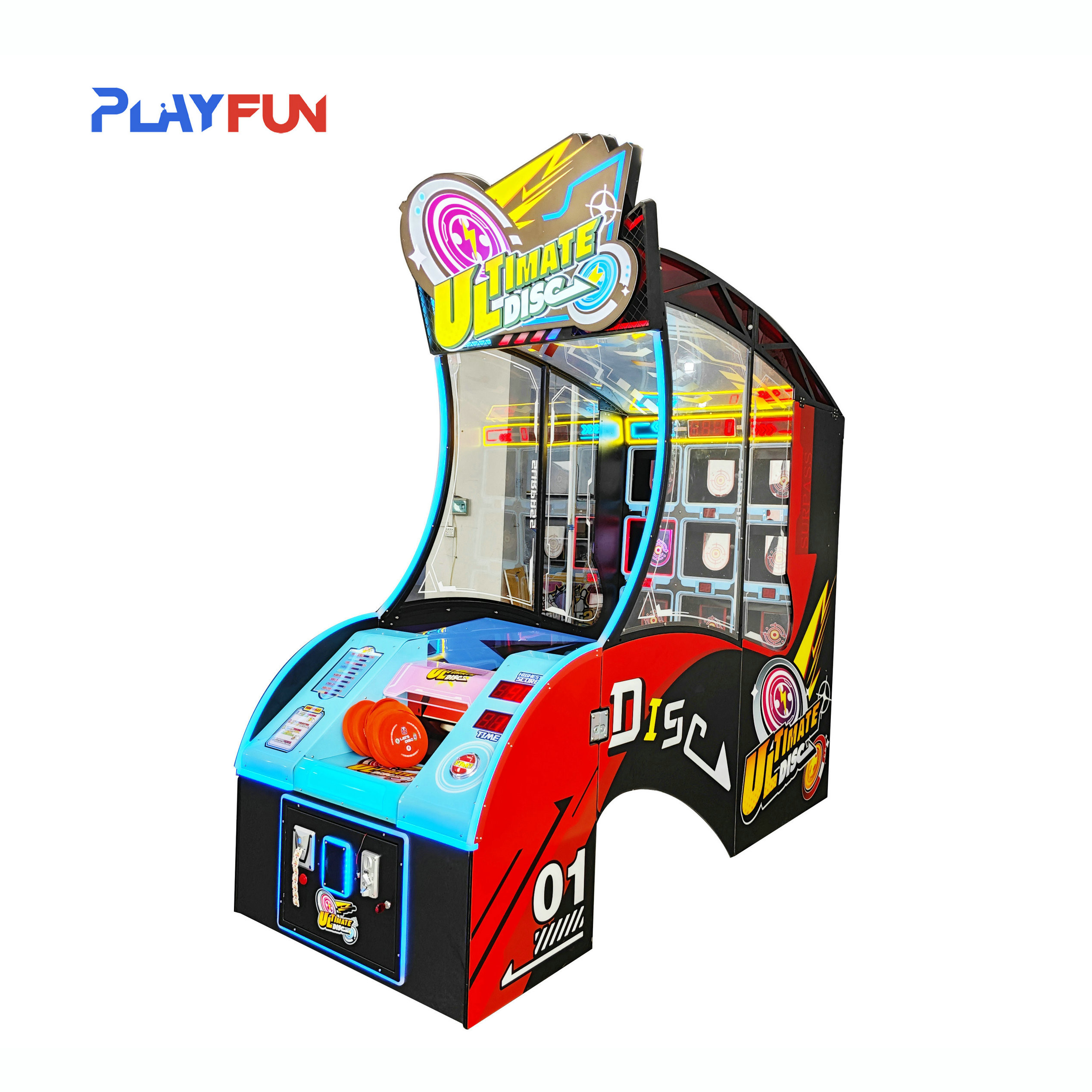 Ticket Redemption Game Machine Ultimate Disc Coin Operated Game Machine