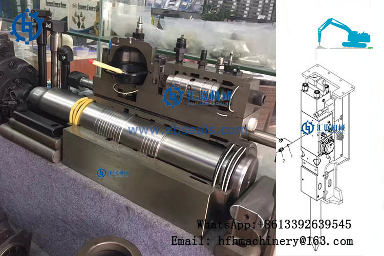 Soosan Breaker Hydraulic Seals Element Nitrogen Gas Oil Sealing X - Ring Shape