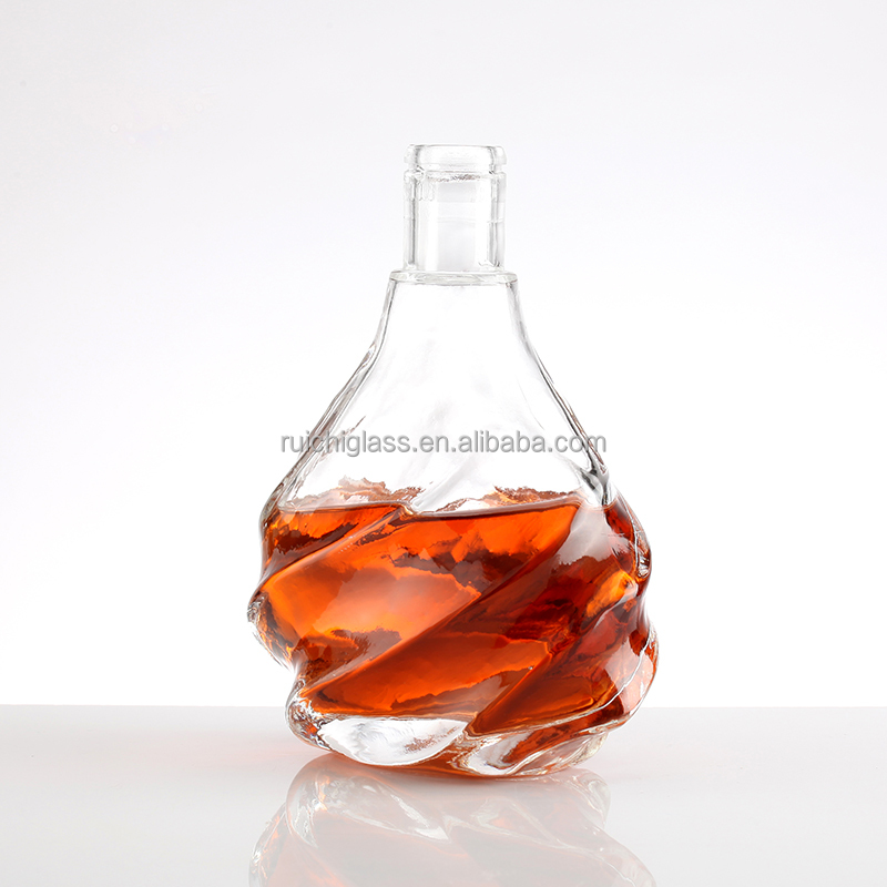 Super Flint Glass Custom 500ml 700ml Tequila Water Liquor Alcohol Vodka Whisky for Cork