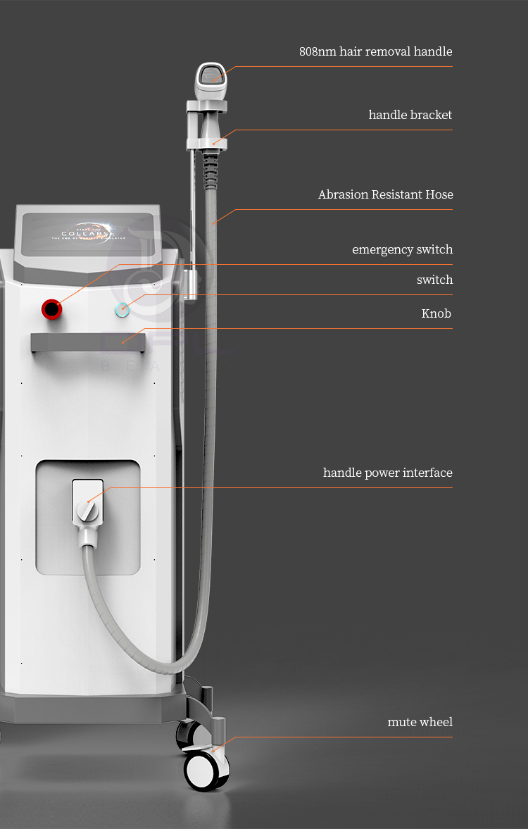China Factory Professional Diode 808 nm Laser Painless Hair Removal Machine