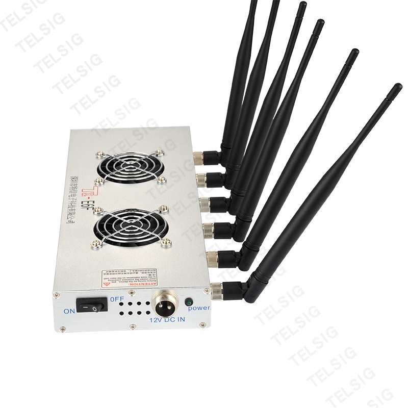 6 Channel Wireless Signal Jammer Multi Functional NFC Protection Small Size