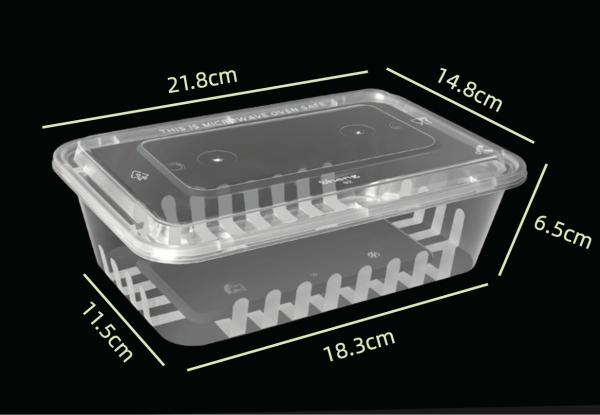 Heavy Duty Disposable Disposable Plastic Food Containers LeakProof Food Packing