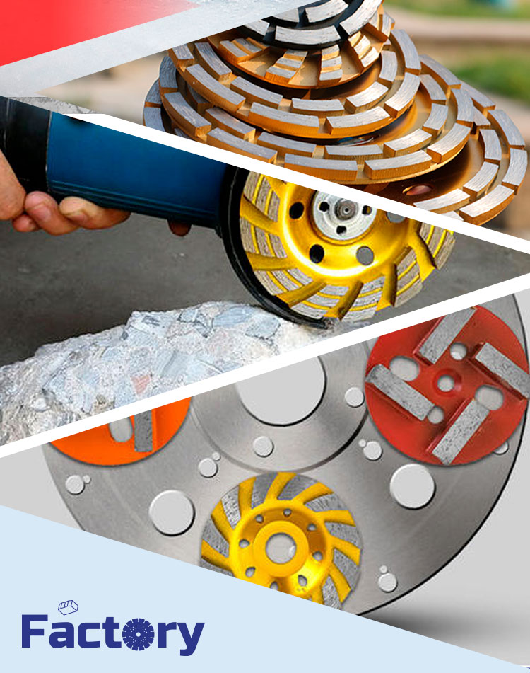 Professional Cup Wheel Diamond Grinding Wheel for Profiling Stone Slabs and Tiles