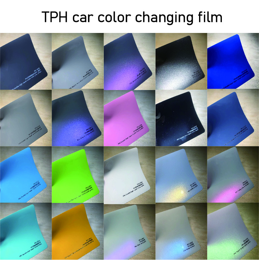 High Stretchable Customized Car Color Wrap Protective Film PET Brilliant Blue